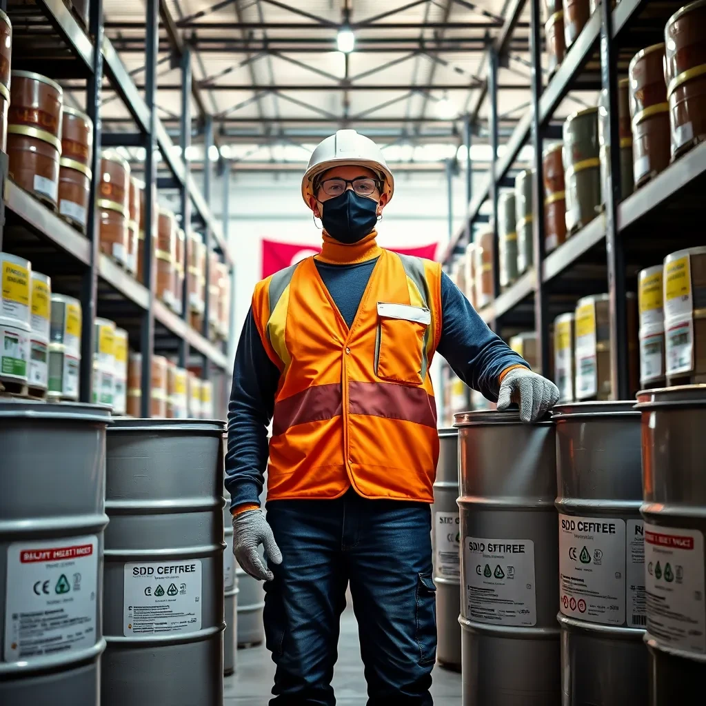 Chemical suppliers in Qatar industrial warehouse