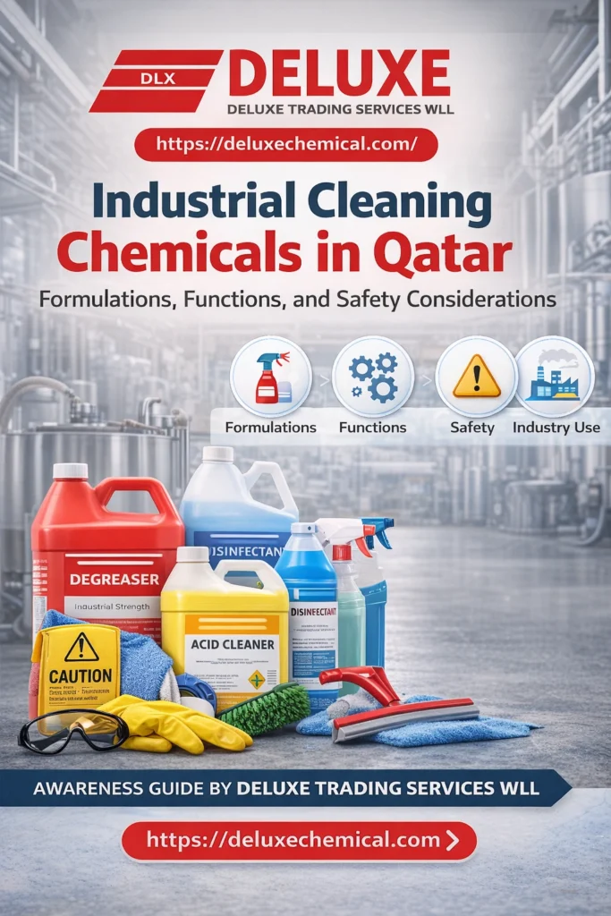Industrial Cleaning Chemicals in Qatar - DELUXE TRADING SERVICES WLL