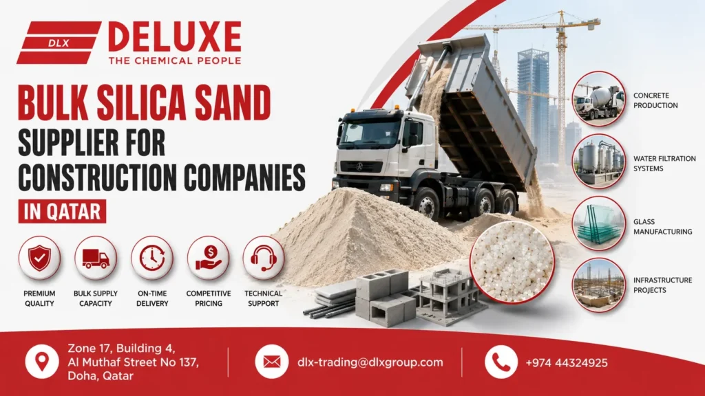 Bulk Silica Sand Supplier for Construction Companies in Qatar 2026