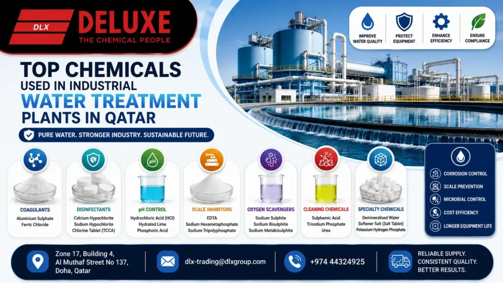 Top Industrial Water Treatment Chemicals Used in Qatar in 2026