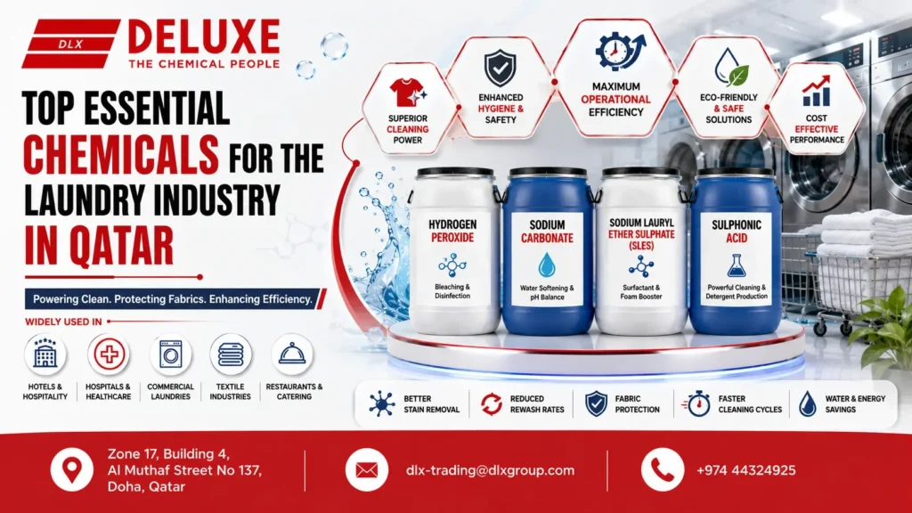 Top Essential Chemicals for the Laundry Industry in Qatar 2026