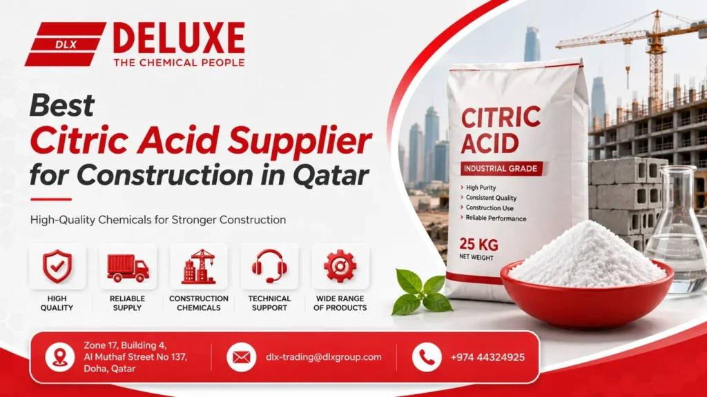 Best Citric Acid Supplier for Construction in Qatar