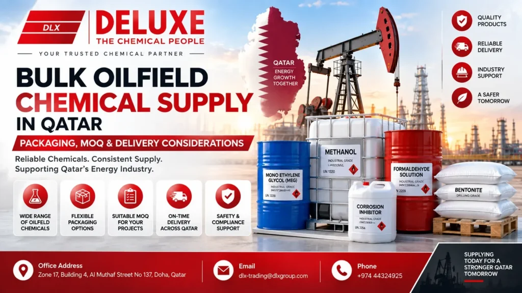 Bulk Oilfield Chemical Supply in Qatar: Packaging, MOQ & Delivery Considerations